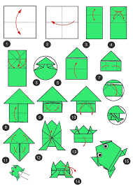 Origami Frog Origami Kikker Origami Vouwen Origami