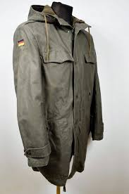 In germans to the front, david large charts the path from germany's total demilitarization immediately after world war ii to the appearance of the bundeswehr, the west german army, in 1956. Authentic German Army Olive Parka Military Coat Jacket Etsy Olive Parka Parka Military Coat