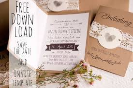 Selbst wenn man familie, freunde und bekannte schon persönlich über den termin der hochzeit informiert hat, ist es eine wunderschöne methode zum gestalten von einladungskarten ist das so genannte scrapbooking. Vervliest Und Zugenaht Hochzeitseinladung Aus Kraftpapier Freebie Font Tips Hochzeitseinladung Einladungen Hochzeit Rustikale Hochzeitseinladungen