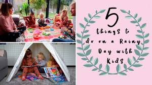 This activty alone can give hours of entertainment for toddlers on a rainy day. 5 Rainy Day Activities For Kids Youtube