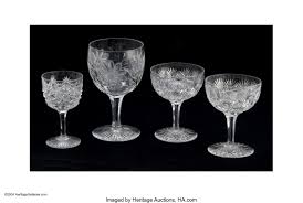 Maybe you would like to learn more about one of these? Four American Brilliant Cut Glass Goblets Makers Unknown C 1910 Lot 30569 Heritage Auctions