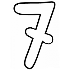 Disegno Di Numero Sette Da Colorare Disegni Numero Numeri
