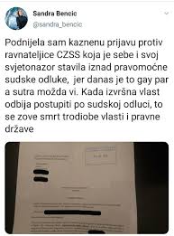 Gostovala je u n1 newsroomu i na tvrdnje nekih političkih aktera da će možemo! Nasa Sandra Bencic Podnijela Je Kaznenu Prijavu Mozemo Politicka Platforma