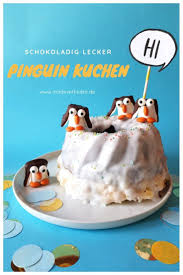 Schokoladiger Pinguin Kuchen Mit Verstecktem Creamcheese Swirl In 2020 Pinguin Kuchen Kuchen Lustige Cupcakes