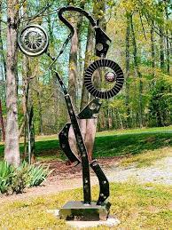 Metal Sculpture Abstract Sculpture Metal Art Outdoor Etsy Outdoor Metal Art Metal Garden Art Abstract Sculpture
