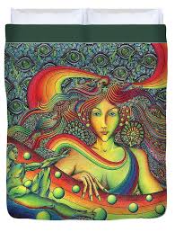 Rainbow Queen Beach Sheet by Jeff Hopp