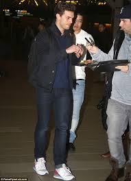 Please help me get 100k. Jamie Dornan Jets Out Of Canada After Wrapping Fifty Shades Of Grey Movie Daily Mail Online