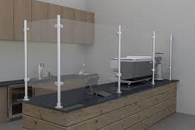 Mjl freestanding poster snap frame. 7 Sneeze Guard Designs To Protect Workers And Customers Simplified Building