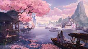 May 04, 2021 · cherry blossom river live wallpaper. Hd Wallpaper Fantasy Oriental Boat Cherry Blossom Cherry Tree Mountain Wallpaper Flare