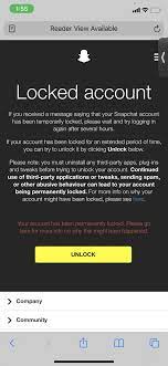 You will know you've been locked out of your account if you see the following screen: Snapchat Support En Twitter There Are A Few Reasons Your Account Could Be Locked Learn More Here Https T Co 8x0lxhoagw Team Snapchat Is Unable To Unlock Your Account During This Time If You Re Seeing