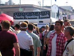 Charity Spanking Booth | For a small donation you can get yo… | Flickr