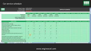 This kind of repair guideline design. Car Service Schedule Free Template Download Enginexcel
