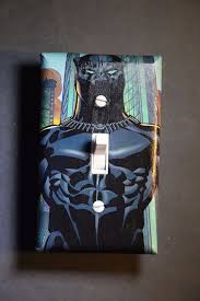 Black Panther Avengers Light Switch Boys Kids Comic Book Superhero Room Decor Cuartos