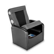 Ace Bayou X Rocker Storage Flip Video Game Chair With 2 0 Wired Black Grey Video Game Chairs A Living Room Design Inspiration Black And Grey Gaming Chair