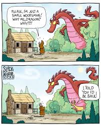 Deer Calls On A Homey To Represent Funny Dragon Funny Comics Dnd Funny