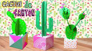 El cactus de cartón reciclado es muy sencillo de construir y con materiales baratos, fáciles de conseguir. Diy Cactus Y Maceta De Carton Decora Facil Mery Youtube