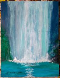 Gitapriya Arts On Twitter There Is A Hidden Message In Every Waterfall It Says If You Are Flexible Falling Will Not Hurt You Mehmet Murat Ildan Waterfalls Acrylic Painting On Mdf Board
