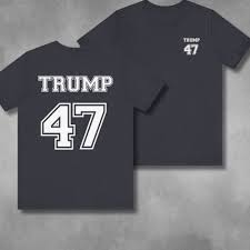 Collegiate 45 47 Trump 2024 Shirt, Political Gift, Crewneck Patriot Trump  Apparel Front and Back