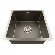 The gently curved corners ensure perfect water drainage, and makes it easy to keep the sink clean. Buy 1 2mm Dark Grey Stainless Steel Handmade Single Bowl Top Undermount Kitchen Laundry Sink 440x440x205mm Online Upto 50 Off