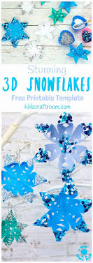 Snowflake template for royal icing. Stunning 3d Snowflake Craft Kids Craft Room