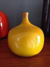Ruelland Parfait Etat Vase Jaune Ceramique Poterie