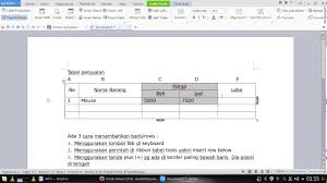 Wps Writer Tabel Calculation Youtube