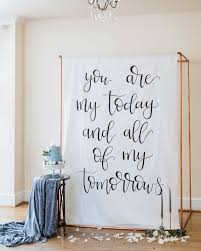 How to decorate & style your wedding venue. Creative Ways To Display Quotes At Your Wedding Martha Stewart