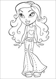 Bratz Coloring Page Mermaid Coloring Pages Cartoon Coloring Pages Cool Coloring Pages