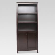 Bookcases with doors provide a versatile storage solution for any space in your home. 72 Carson 5 Shelf Bookcase With Doors Espresso Brown Threshold Target