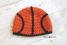 Crochet Basketball Hat Pattern Repeat Crafter Me Crochet Hats Crochet Mens Hat Crochet