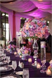 Gorgeous Lavender And Coral Wedding Decor Photo Jw Baugh Photography Venue Hotel Galvez Coral Wedding Decorations Wedding Decorations Wedding Candles