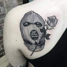 Tons of awesome ski mask aesthetic wallpapers to download for free. Pinterest Baddiossa Gangsta Tattoos Tattoos Body Art Tattoos