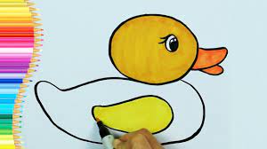 how to draw yellow duck ambulance drawing and painting how to color coloring for children youtube coloring for kids doodles drawings