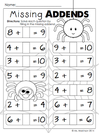 This fun 1st grade worksheet helps your child there are plenty of free printable math worksheets for grade 1 available online. October Printables First Grade Missing Addends First Grade Math Worksheets 1st Grade Math Math For 1st Graders