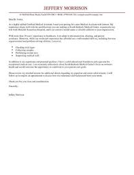 This certified medical assistant cover letter example highlights your skills and experience in a succinct format. Medical Assistant Cover Letter Template Cover Letter Templates Examples