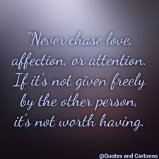 Quotes And Cartoons Don T Chase Love