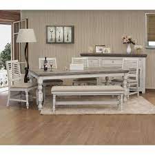 It is the special place where you use to gather your family and friends for gossips and lunch.so what exactly modern dining room table and chairs all about? Stone Rectangular Dining Room Set Off White Gray Ifd Furniture Furniture Cart