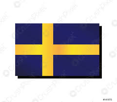 Haben sie einmal die skandinavischen flaggen genauer betrachtet? Schweden Flagge Stock Vektorgrafi Crushpixel