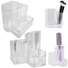 Besides good quality brands, you'll also find plenty of discounts when you shop for clear makeup. 2 Clear Makeup Vanity Cosmetic Organizer Case Storage Jewelry Holder Box Make Up Ebay