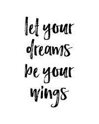 Let Your Dreams Be Your Wings Printable Wall Art Dreams Etsy Dream Quotes Wings Quotes Typography Quotes