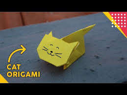 Cat Origami Cara Membuat Kucing Dari Kertas Mudah Banget How To Fold Cat Paper Easy Tutorial Diy Youtube