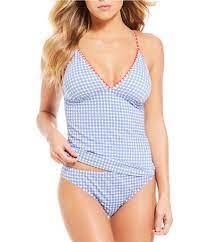 Shop For Cremieux Bon Chic Cross Back Halterkini Top Classic Hipster Bottom Tankini Swimsuit At Dillard Women Swimsuits Swimsuits Tankini Swimsuits For Women