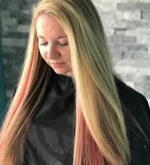Lavender and blonde hair is beautiful, and it will give you a gorgeous transformation. 33 Peekaboo Highlights For Fun Edgy Women Photo Ideas