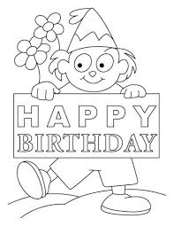 Happy birthday kids fun balloon. Pin On Birthday Coloring Pages