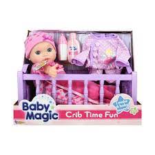 Baby Magic Toy Baby Doll Crib Time Fun Play Set Walmart Com