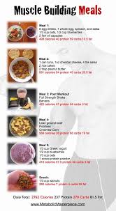 Muscle Building Meal Plan I Think I Might Try Some Of