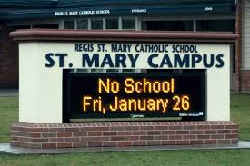 Congratulations Saint Mary Catholic School On Your New Led Sign Ledsign Schoolsign School Signs Outdoor Led Signs Catholic School