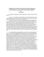 A chess knight of silver is his badge of trust. Herrmann Music In Have Gun Will Travel And Other Classic Cbs Television Series Bill Wrobel Free Download Borrow And Streaming Internet Archive