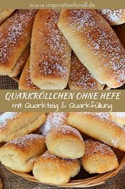 Quarkrollchen Mit Quarkteig Quarkfullung Schnelles Rezept Ohne Hefe In 2020 Rezepte Rezepte Ohne Hefe Quarkteig