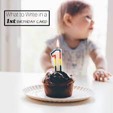 Sharing a birthday memory can be a fun idea for mom, too: 1st Birthday Wishes What To Write In A One Year Old S Card Holidappy